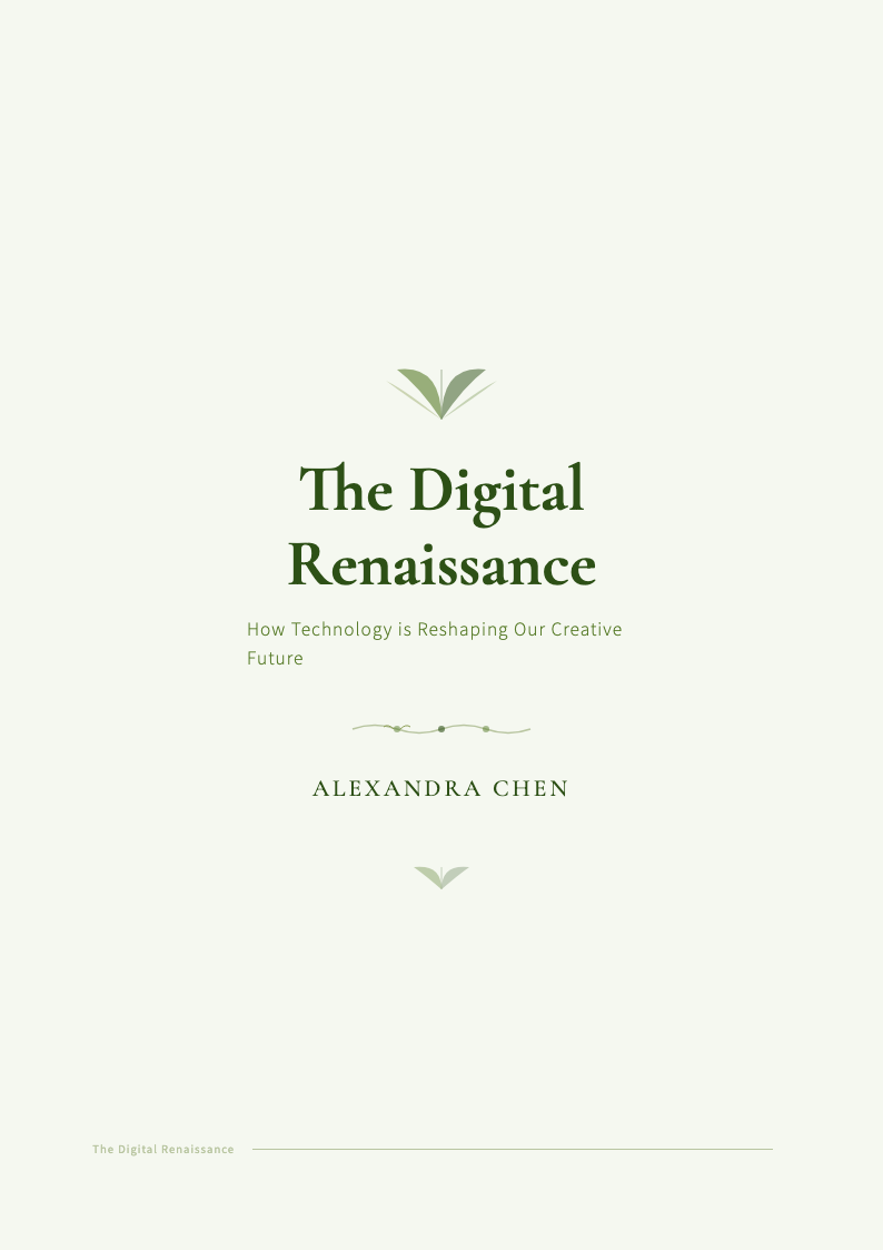 Botanical nature ebook